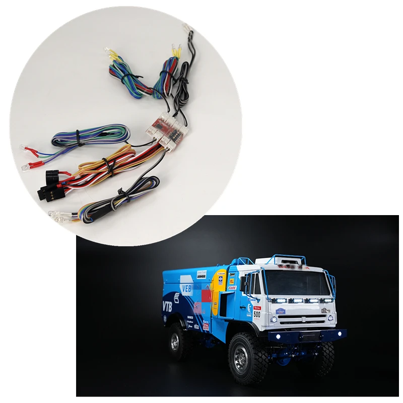 

Modification Accessories Light Led Lamp Controller Set For 1:14 scale JDM DAKAR Rally Car Model Off-Road Rock Crawler Truck
