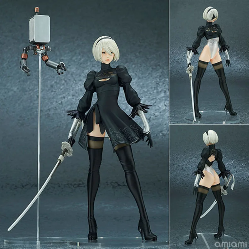 

28cm Sexy Anime Figure NieR Automata YoRHa No.2 Type B 2B Peripherals Game Figure Collectible Model Figurine Decoration Toy Gift