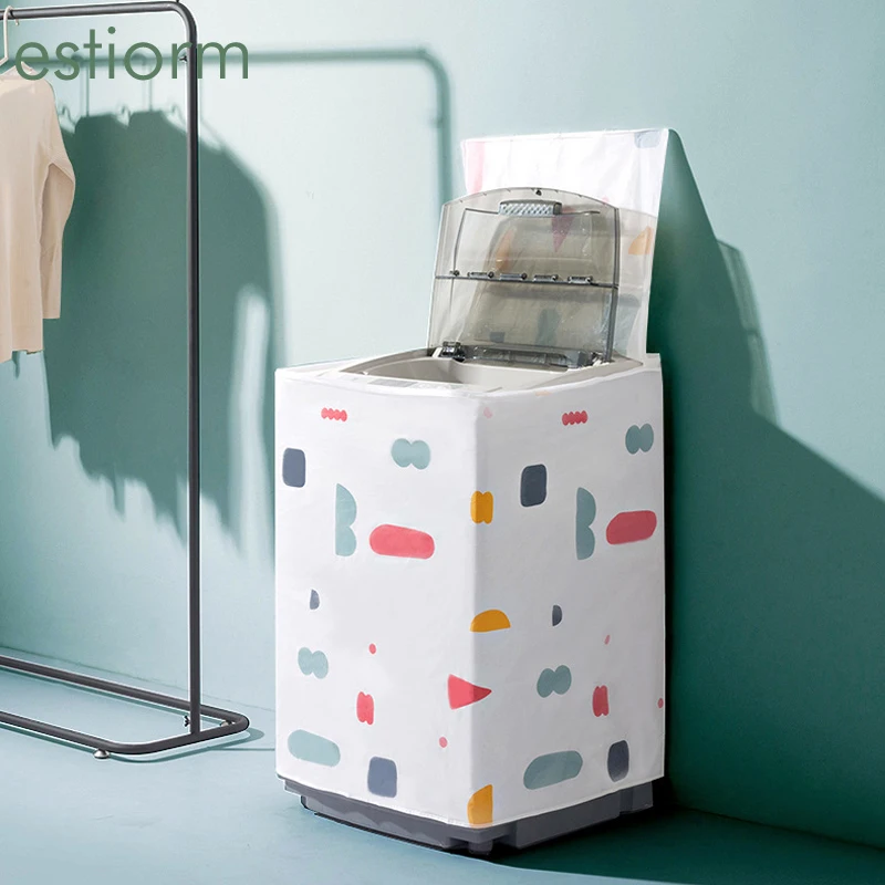 

Generic Washing Machine Cover,Zipper Design printing Waterproof Dustproof Sunproof Outside Top or Front Load Washer Dryer Cover