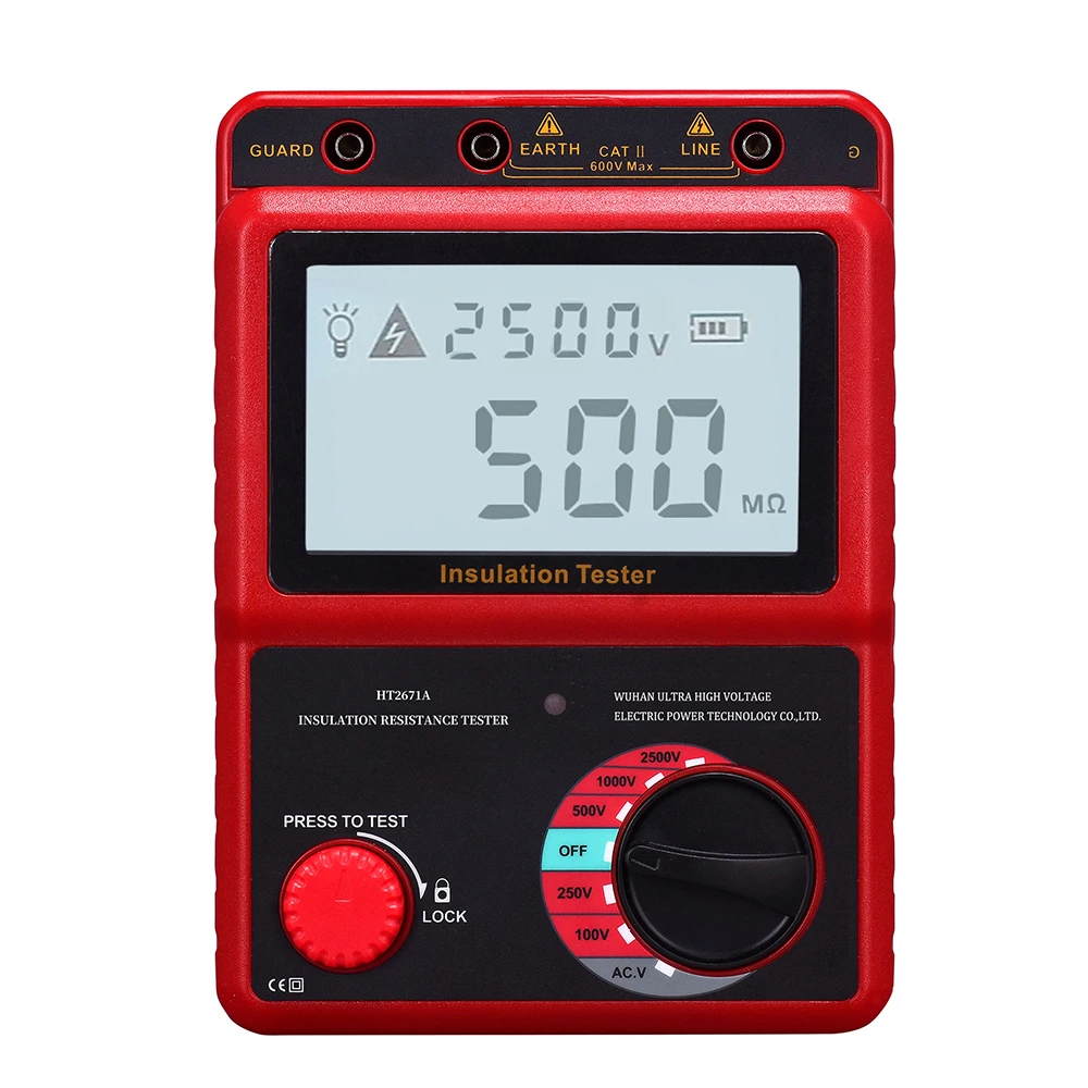 

2500V Digital Display Megger Meter Insulation Resistance Tester