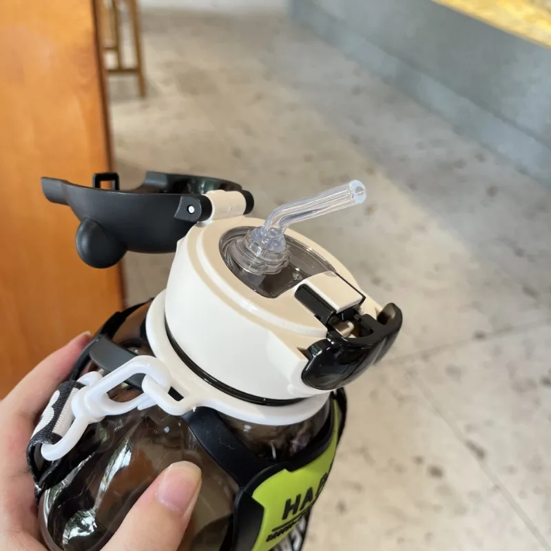 850 мл Спортивная бутылка для воды с соломинкой большая емкость пластиковая чашка