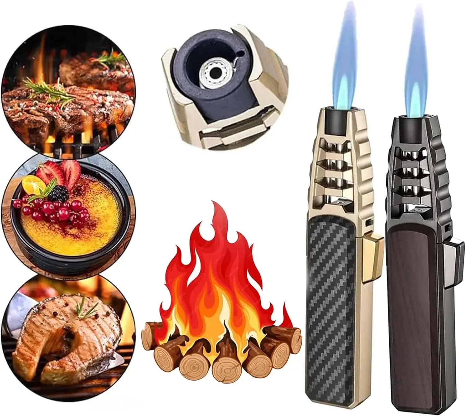 Женская газовая зажигалка с голубым пламенем пистолет-распылитель кухонные