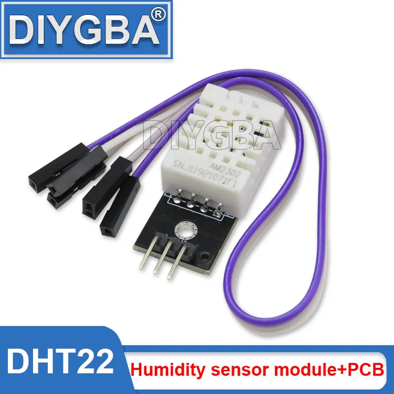 

Цифровой модуль датчика температуры и влажности WAVTZT DHT22 AM2302 + PCB, с кабельной проводкой