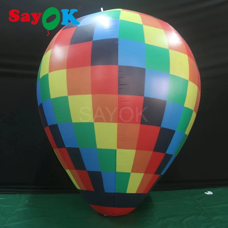 

2m(6.56ft) Helium Hot Air Balloon PVC Inflatable Hanging Balloon with Blower for Party/Wedding/Birthday/Anniversary/Christmas