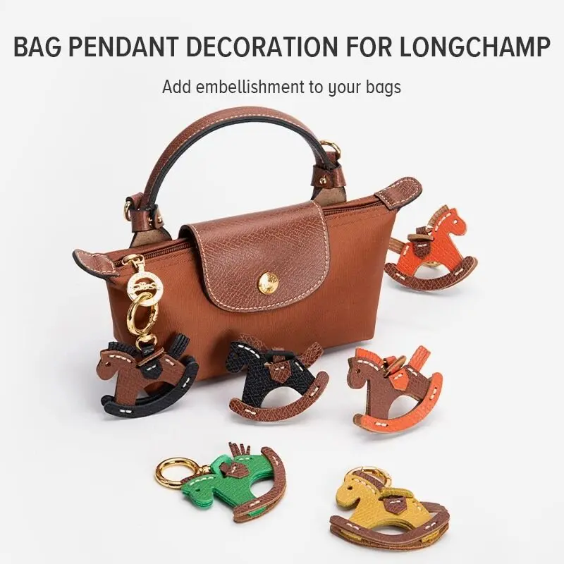 EverToner для сумки Longchamp подвесной орнамент натуральная кожа подвеска-качалка