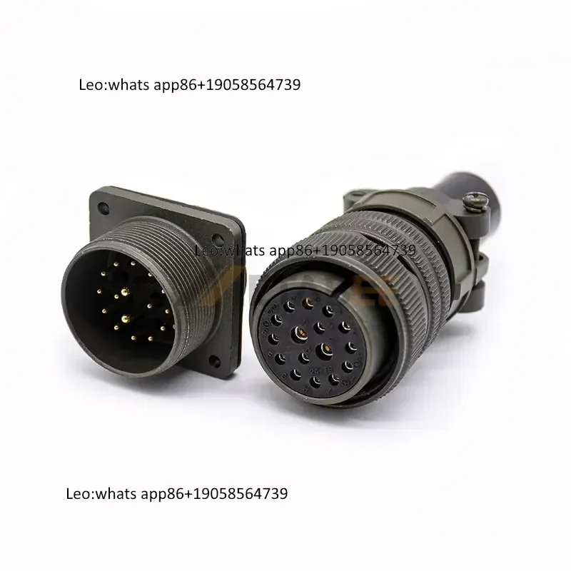 Фото MS3102A24-7P MS3106A24-7S MS3108A24-7S MS3108A24-7P MIL-DTL-5015 16-контактный гибридный разъем MIL 2x # 12 14x # 16 500В AC комплект №4