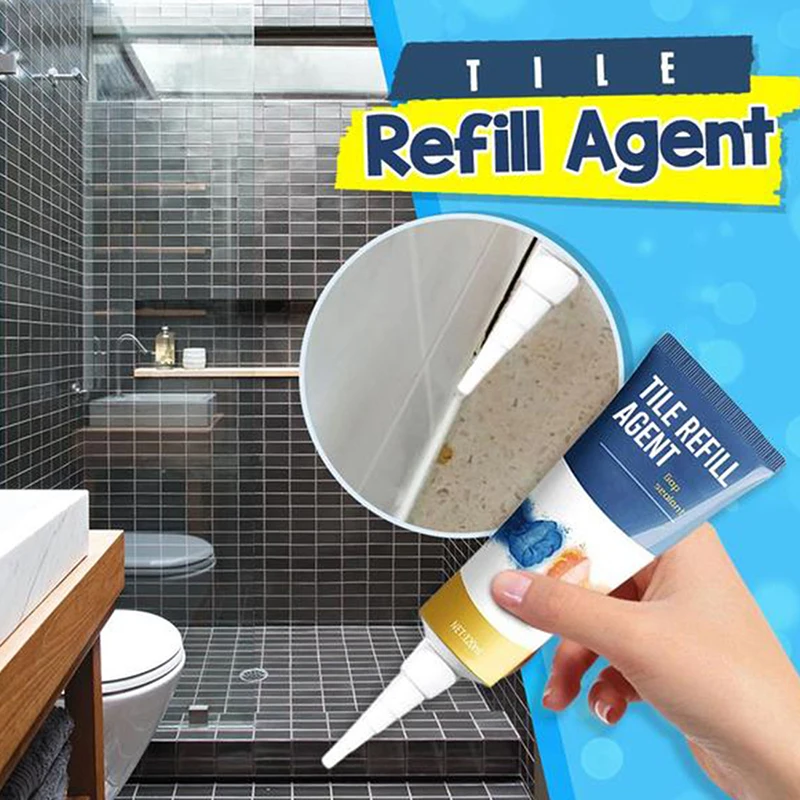 

1 Pcs Tile Refill Agent Tile Reform Coating Mold Cleaner Tile Sealer Repair Glue For Bathroom Floor Home Accessories
