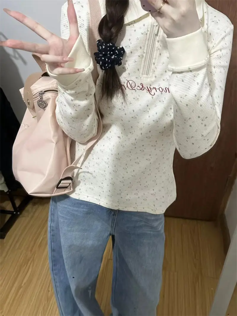 Новые осенние рубашки в консервативном стиле базовые все Macth Harajuku корейские топы