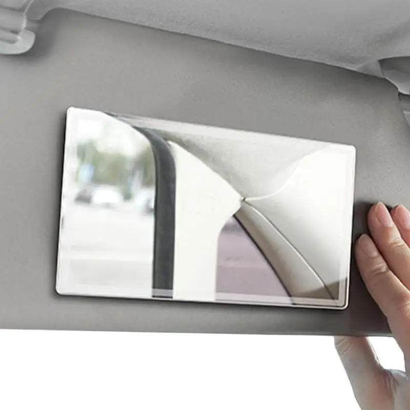 

Car Sun Visor Mirror Cosmetic Mirror Portable Stainless Steel Automobile Interior HD Mirror Sun-shading Cosmetic Mirror
