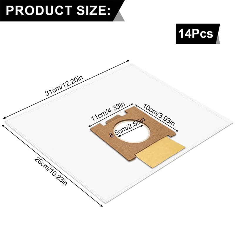 Мешки для пылесоса Hoover H81/H81 Pure Epa/Telios Экстра вместительные нетканые мешки пыли 14