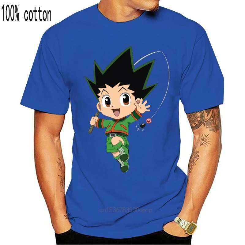 

Мужская одежда, мужская футболка, Chibi Gon Freecss Hunter X Hunter Gon Freecss, футболка с принтом, футболки, Топ