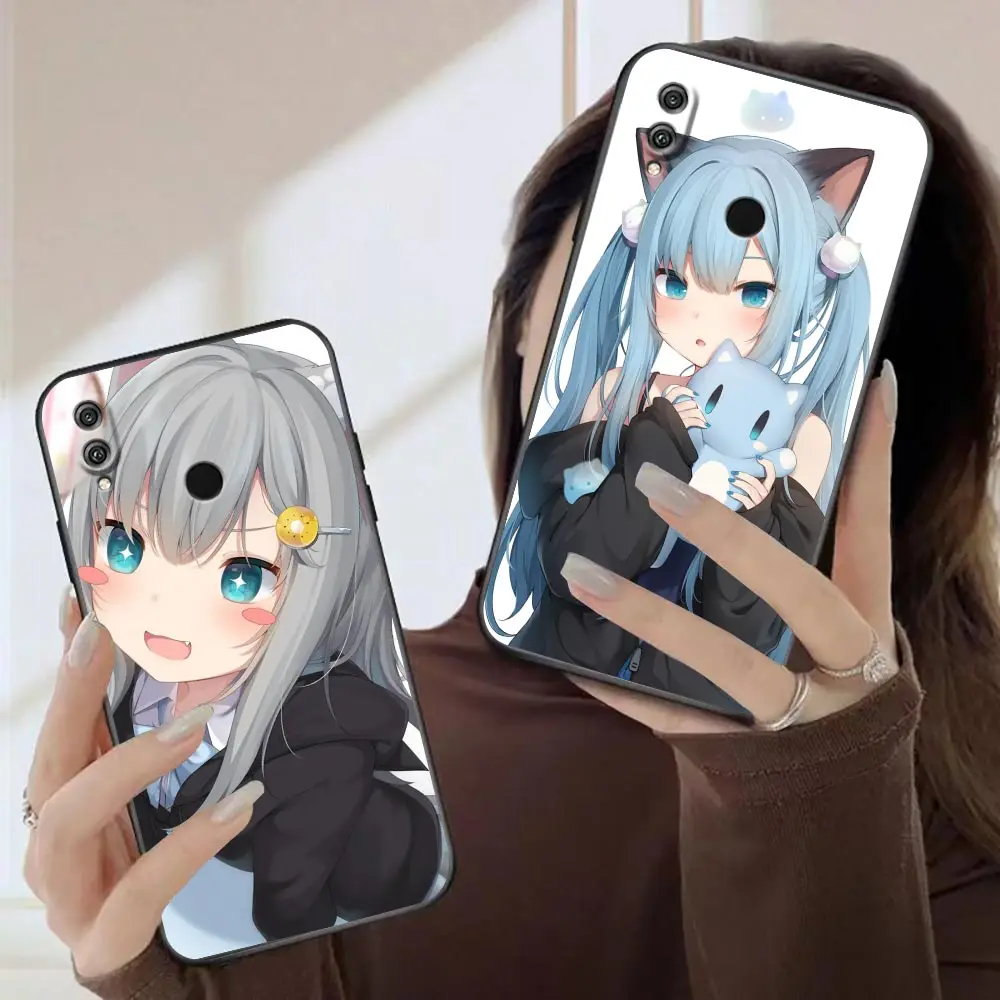 

Funda Coque Case For Honor 9X 9 9I 8 8X 8C Max 7 6 6C 6X 5A 50 20 10 10I NOTE 10 Lite PLAY Pro Case Sexy Cat Girl karada-chan
