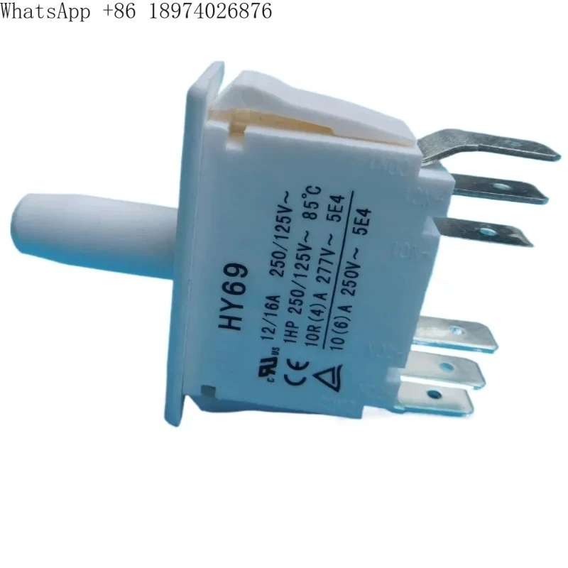 2 штуки KEDU HY69 1216A 250125V 1HP 6-контактная кнопка аварийной остановки, электрический промышленный кнопочный выключатель (art.: 3920db03aba33) - 3920db03aba33
