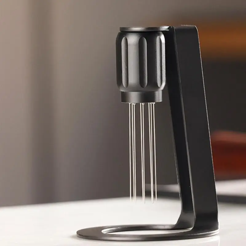 

Espresso Blender 0.4 Mm Needles Coffee Tamper Self Aligning Stand Aluminium Alloy Base Coffee Cloth Powder Needles Wdt Stirring