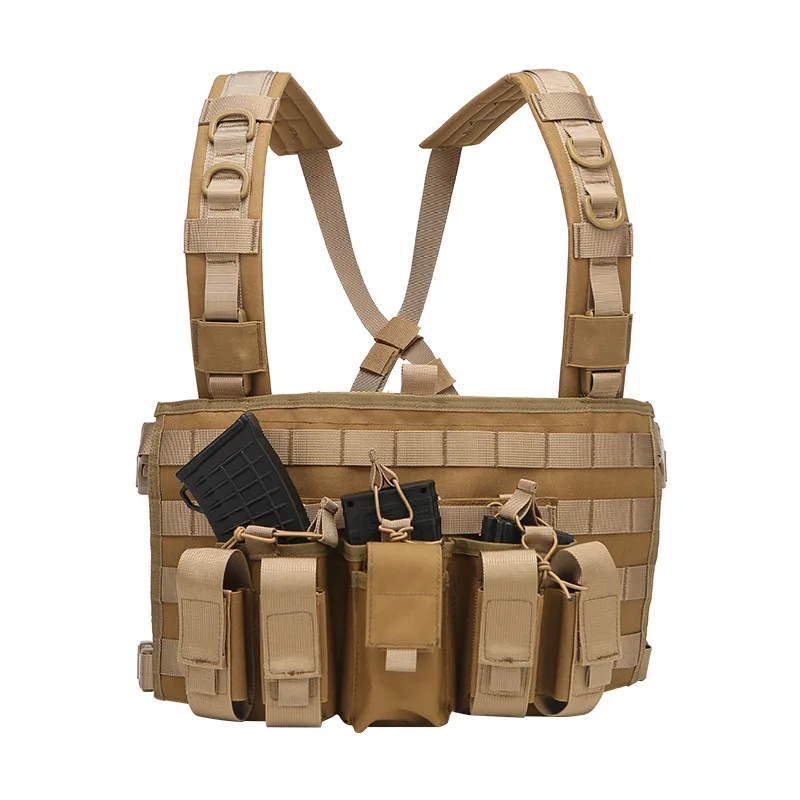

Outdoor Tactical Vest Multi-functional Breathable Quick-release Lightweight AK Mag Carrier Combat MOLLE Equipment