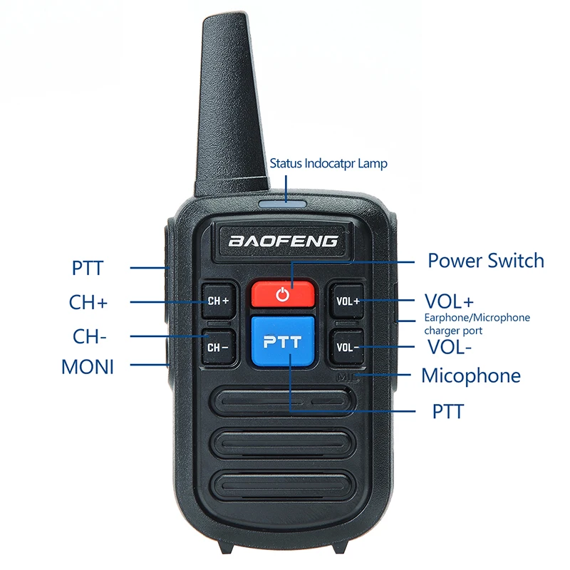 Мини-рация Baofeng C50 BF 888S H777 1/2 шт. |