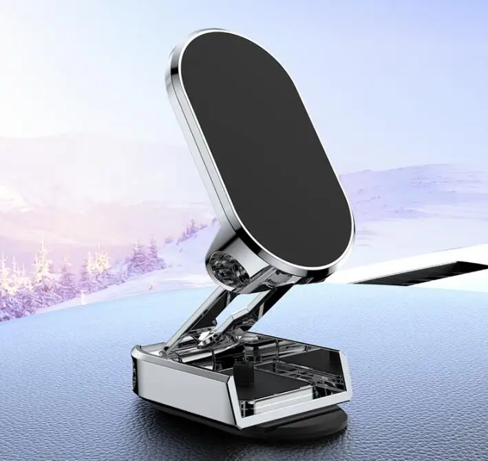 Foldable Rotate Universal Car Phone Holder Magnet Mobile Cell Support Phone Holder in Car Stand