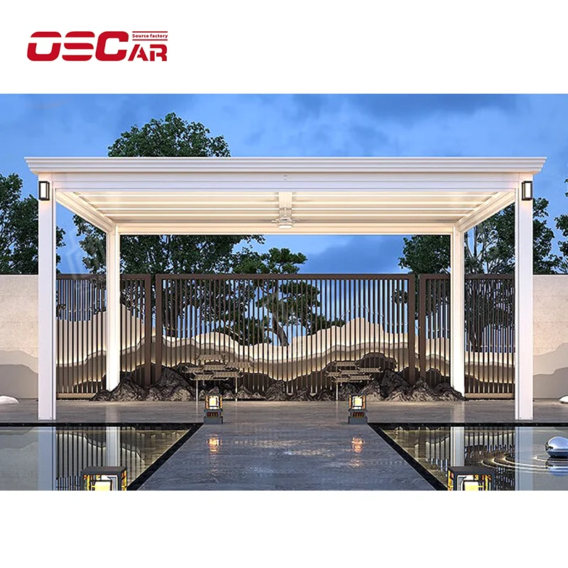 Современный дизайн плавательный бассейн электрическая беседка на крыше