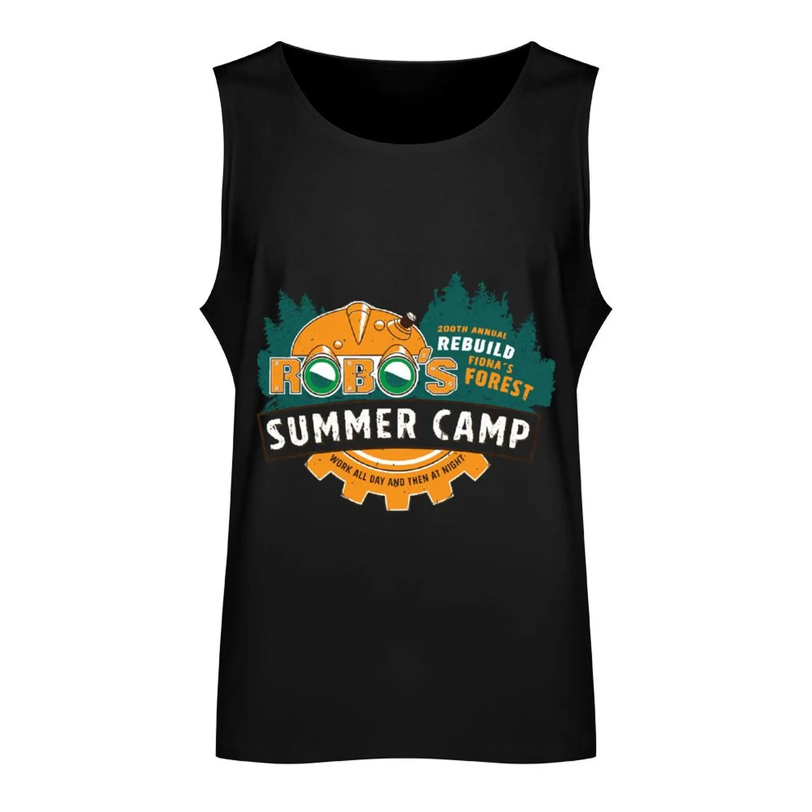 Летняя майка Robo для лагеря Мужская футболка спортзала мужская летняя одежда