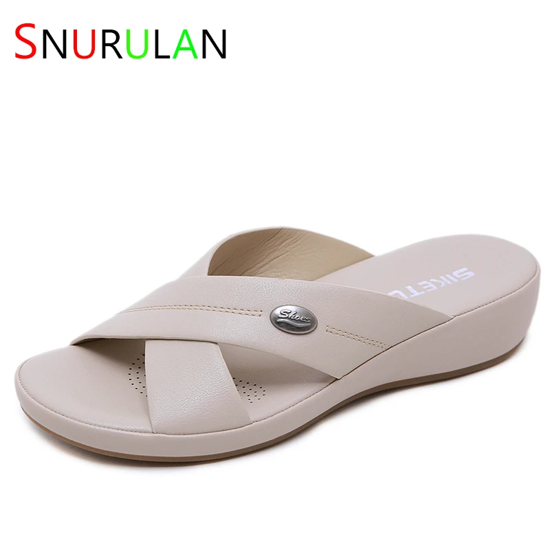 

2023 Womens Summer Slip-on Sandals, Comfy Criss-Crossed Straps Slippers for Women женские сандалии на платформе