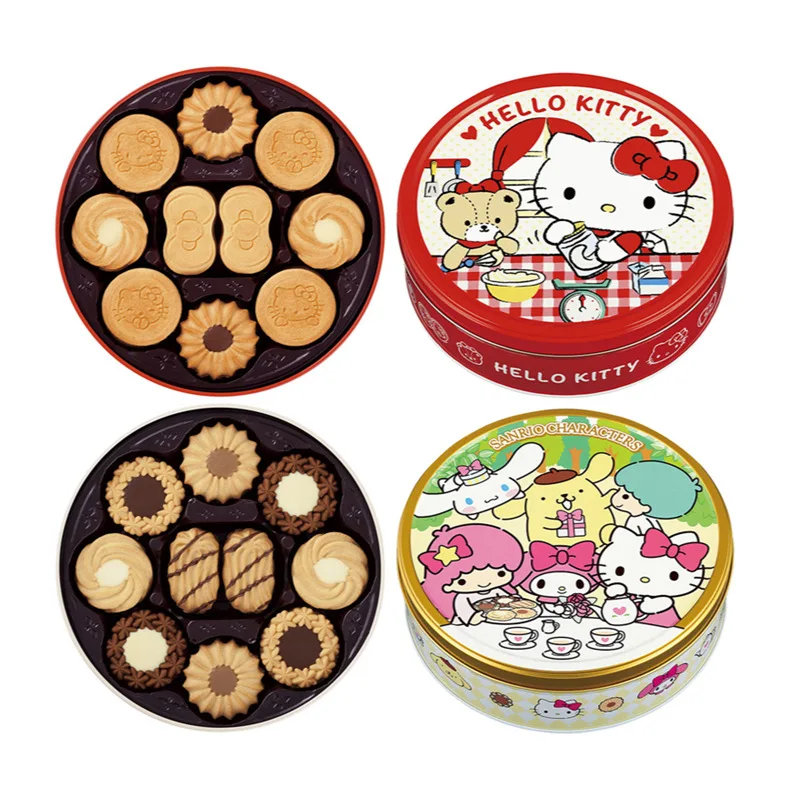 

Японские импортные сливочные печенья Bulburn в ассортименте, шоколадные чипсы, печенье Sanrio, повседневные закуски Hellokittys, Подарочная коробка дл...