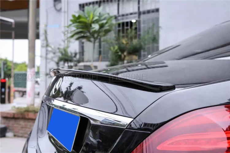 W222 спойлер из углеродного волокна AMG стиль Багажник губа багажника для Mercedes S