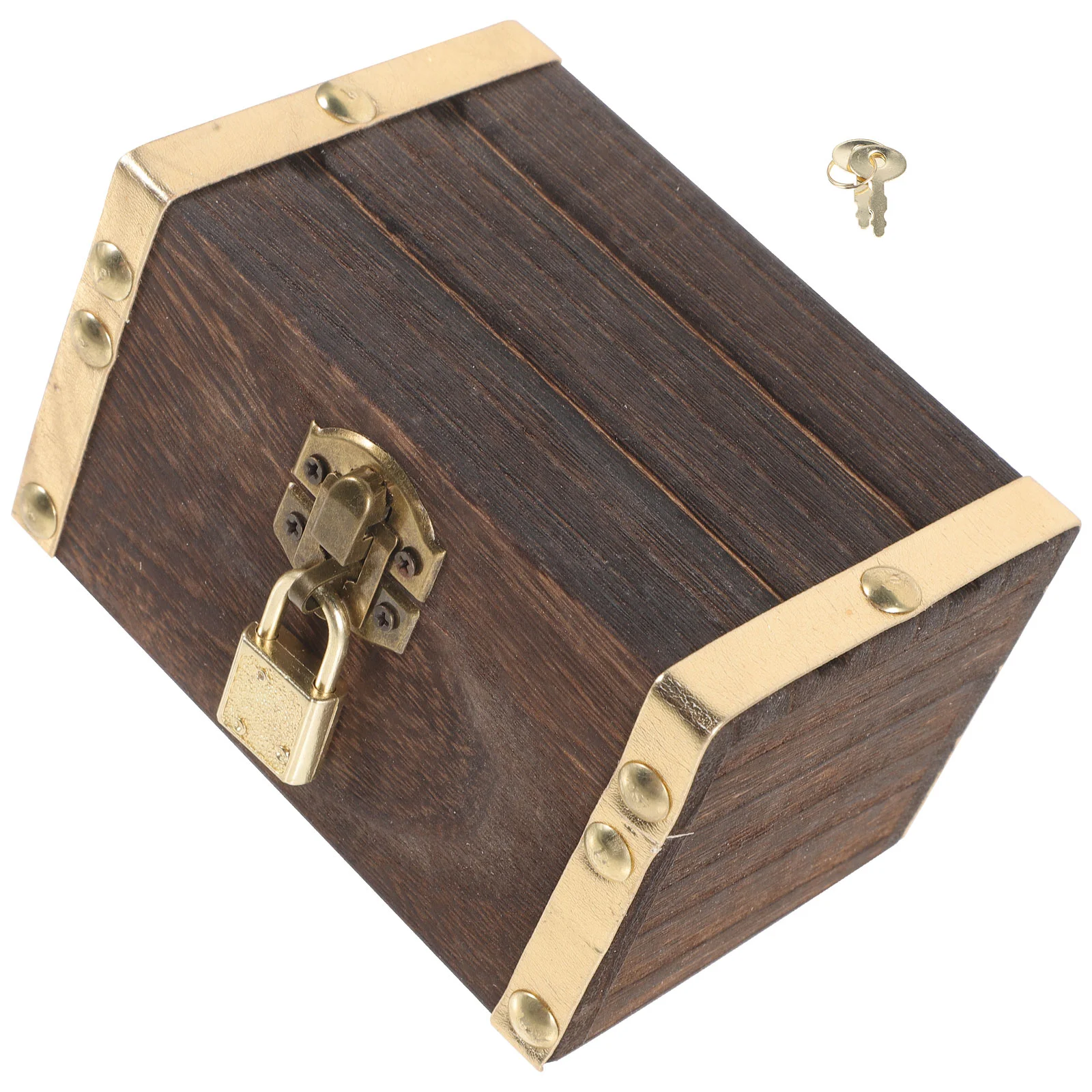 1 комплект винтажная шкатулка с ключом маленький сундук сокровищами