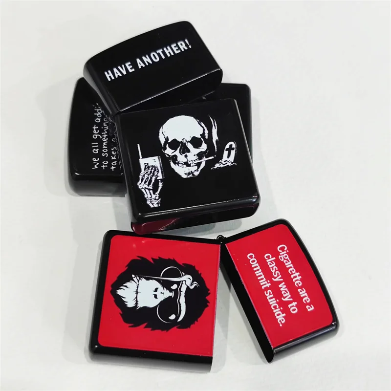 

Cool Smoking Panda Outside Alloy Protect Case Universal Replace Shell For ZP Kerosene Gasoline Lighter DIY Repair Accessories