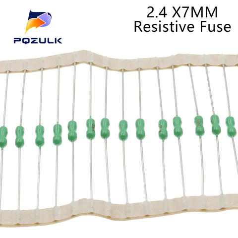 100 шт., 2,4*7 мм, 125a, 250 A, 1A, a, a, 2A, 3a, 4A, 5A, 7A, 10A, 15A, осевой свинцовый предохранитель, в/в, DIP-2, предохранитель с быстрым выдувом, сопротивление PICO