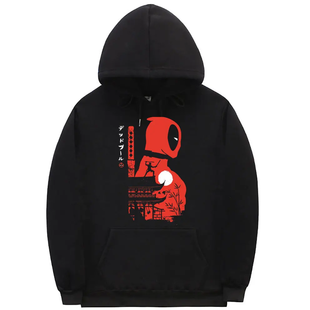 

DeadPool Anime Japanese Mash Up Hoodie Men Women Funny Halloween Sweatshirt Man Oversized Fleece Cotton Hoodies Male Streetwear