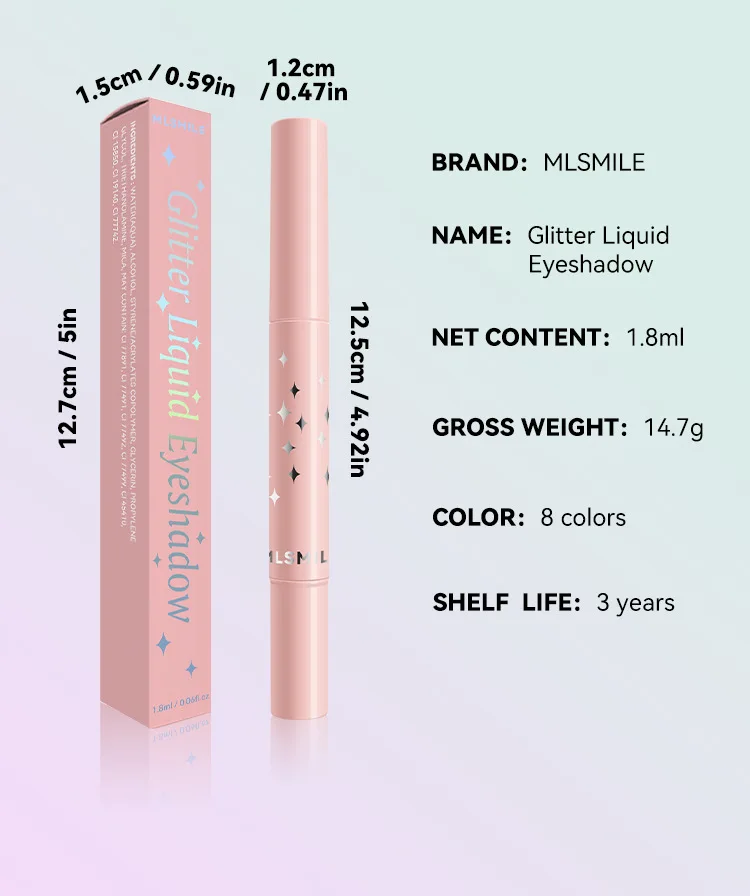 Разноцветные жемчужные тонкие рандомные тени для век мягкая кисть Алмазный