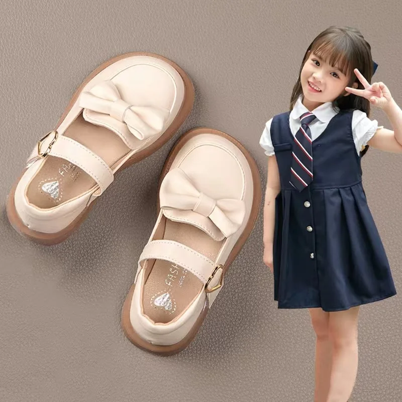 

Zapatos Niñagril Shoe Autumn New Girl Leather Shoe Big Children Soft Sole Casual Shoe Fashion Princess Student Shoe Kid Shoe여아구두