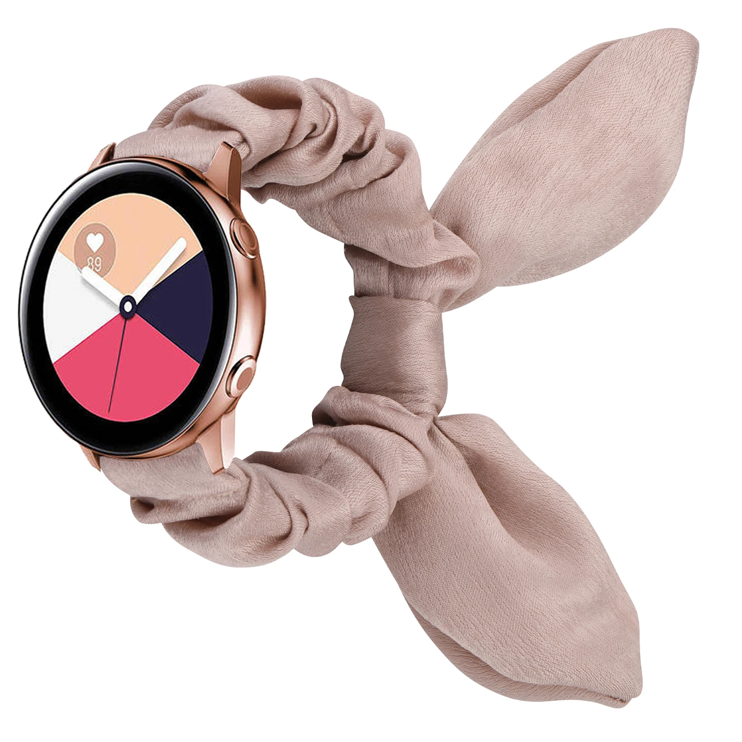 Women Scrunchie Elastic Strap for Samsung Galaxy Watch 4 3 41/45mm Active 2 40mm 44mm Gear S3 Classic Huawei Watch 2 Fashionband