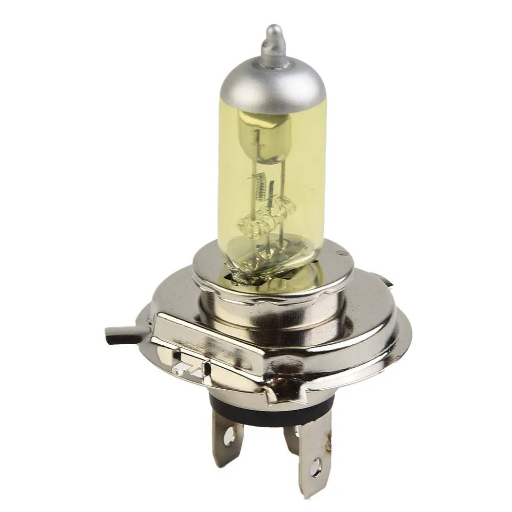 

55W Halogen Headlamp Bulb Lamp Waterproof DC 12V 6A H4 Xenon Headlight Yellow Bright 1pcs Vibration Resistant New