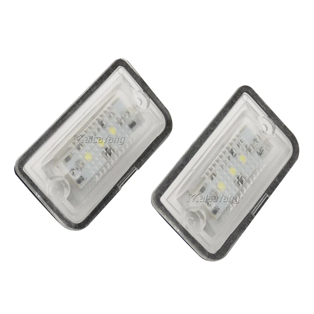 

2x License Plate Lamp For Mercedes-Benz C W203 Sedan CLK W209 A209 C209 SL R230 Error Free Led Number Plate Light