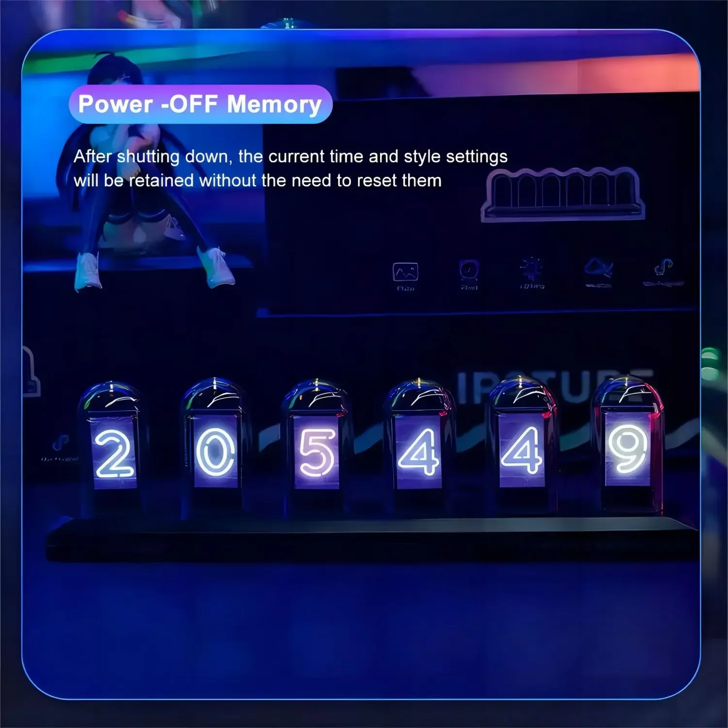 RGB Nixie Tube часы планшетофон цветной экран IPS сделай сам аналоговая цифровая трубка