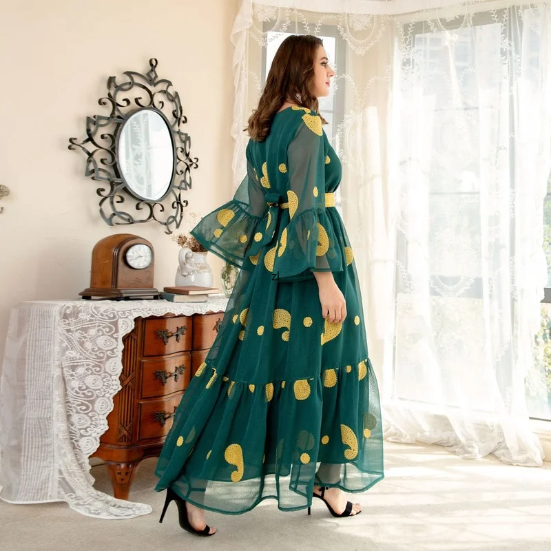 Eid Mubarak Luxury Abaya Dubai Turkey Islam Muslim Long Arabic Dress Kaftan Moroccan Caftan Dresses for Women Robe Longue Femme