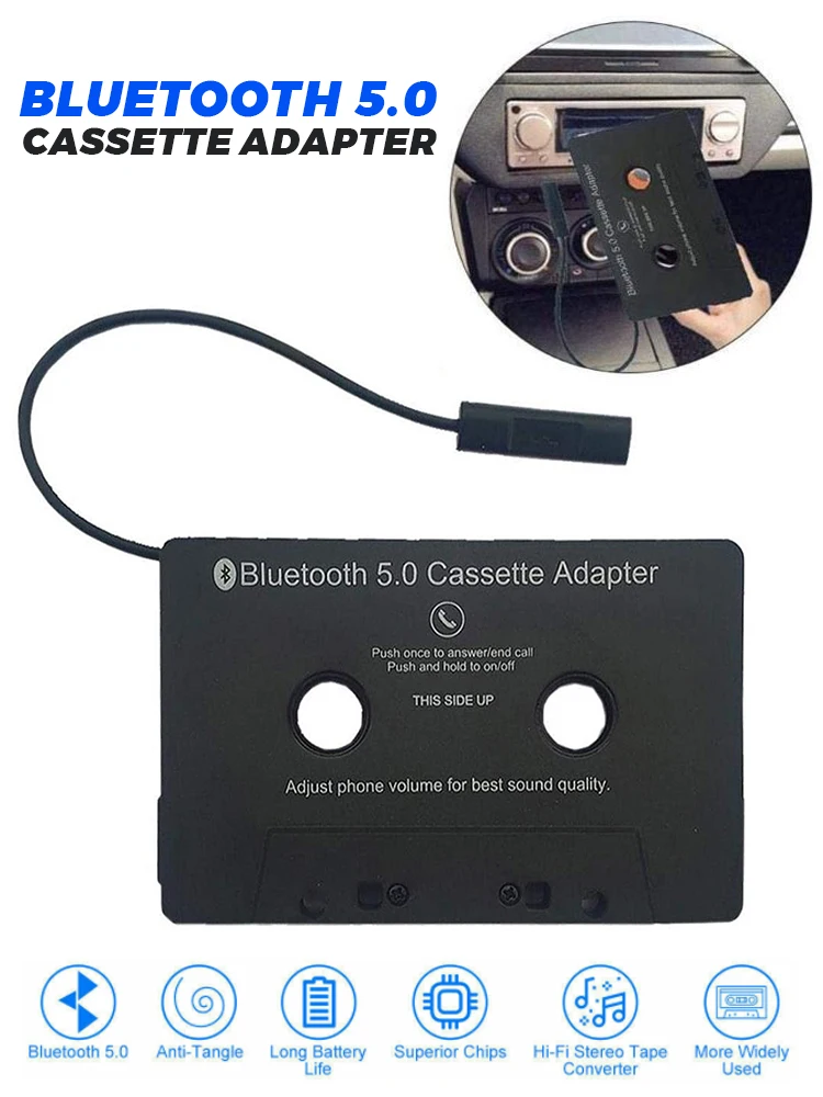 Car Audio Tape Cassette Adapter Deck 3.5mm for IPhone MP3 CD MD Player Jack  AUX - AliExpress