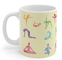 yoga poses mug