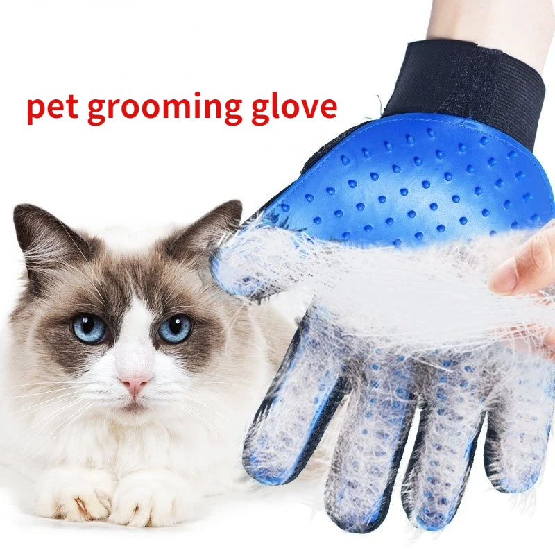 

Pet Grooming Gloves Home Massage Pet Hair Remover Glove Suitable for Large, Mediumsmall Cats and Dogs Chihuahua Shih Tzu Samoyed