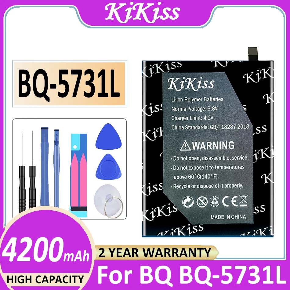 

Оригинальный аккумулятор KiKiss BQ5731L 4200 мАч для BQ BQ-5731L мобильный телефон аккумулятор