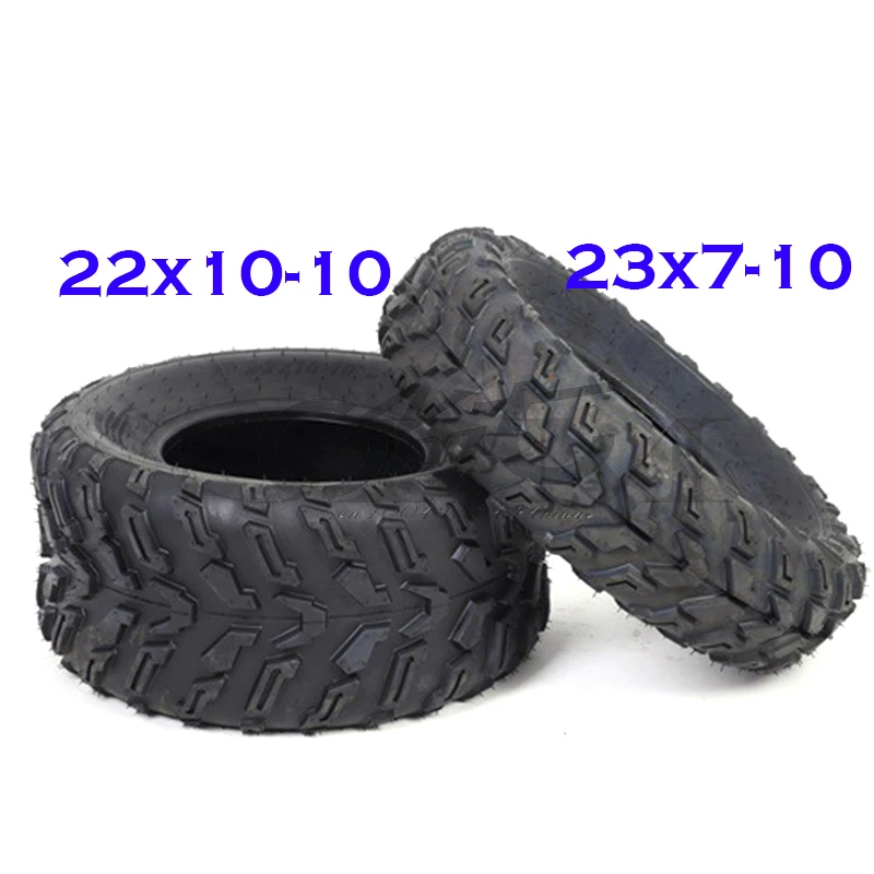 

10 inch front and rear vacuum tires 23x7-10 22X10-10 4PR tires, used for four-wheel ATV GOKART KARTING ATV UTV off-road vehicle