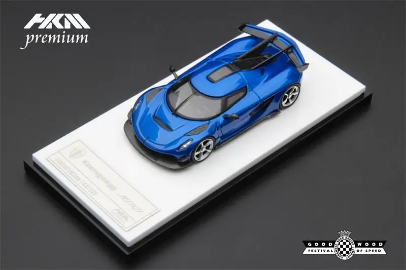 

PreSale HKM Premium 1:64 Koenigsegg Jesko Attack Goodwood Festival of Speed 2023 Blue Die-Cast Car Model Collection Miniature