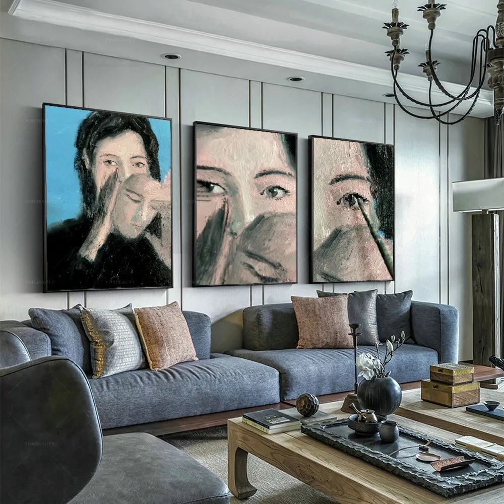 

Forbeauty Картина на холсте с изображением галереи с маской жизни абстрактионист для украшения дома