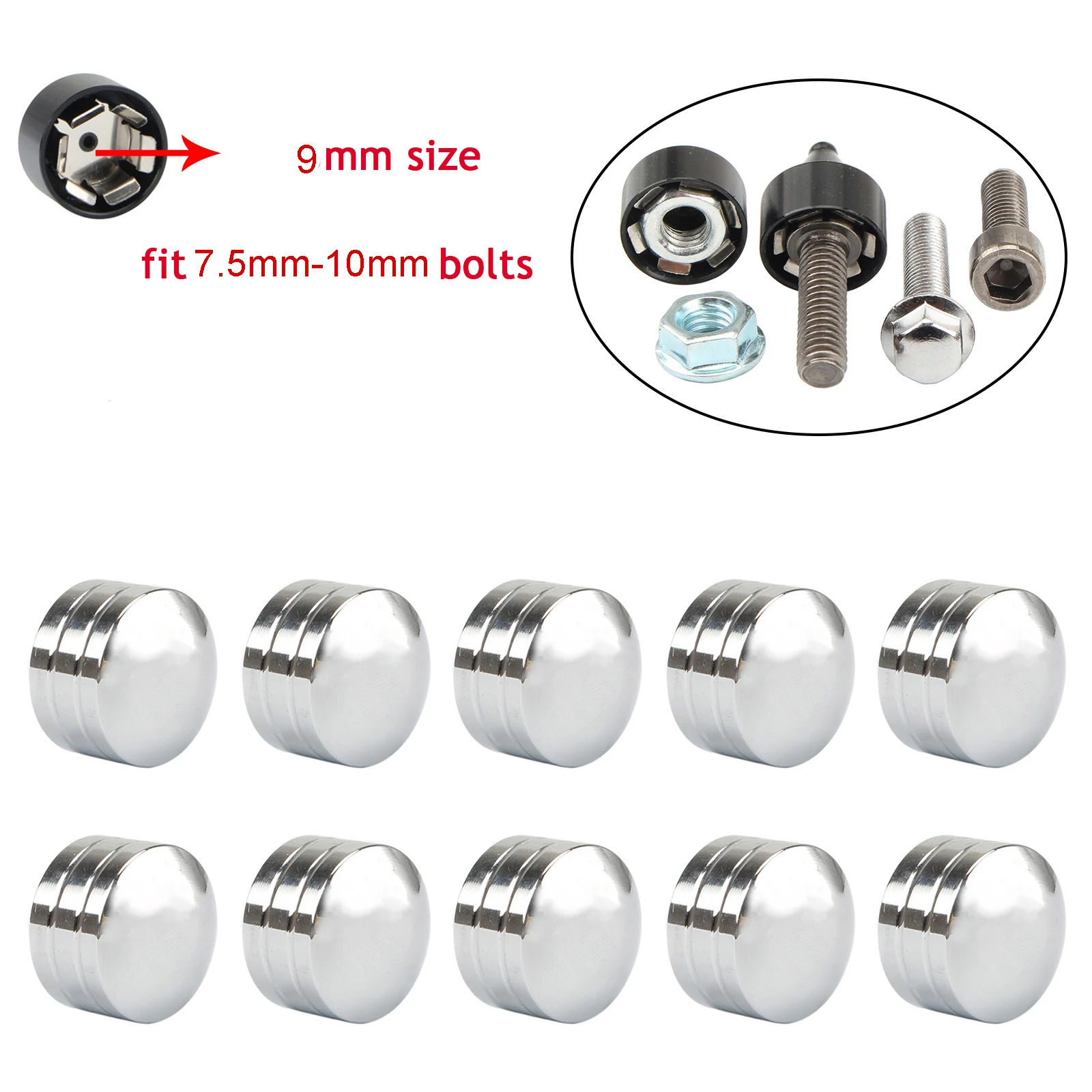 

Болт мотоцикла крышка двигателя Twin Cam Topper Caps Для Harley Touring Dyna Softail Sportster Electra Street Glide Chrome Aluminum