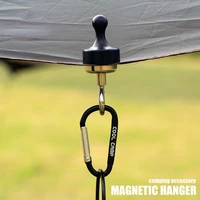 outdoor camping hook powerful magnet hanger camping tent light hanging hook lanyard holder