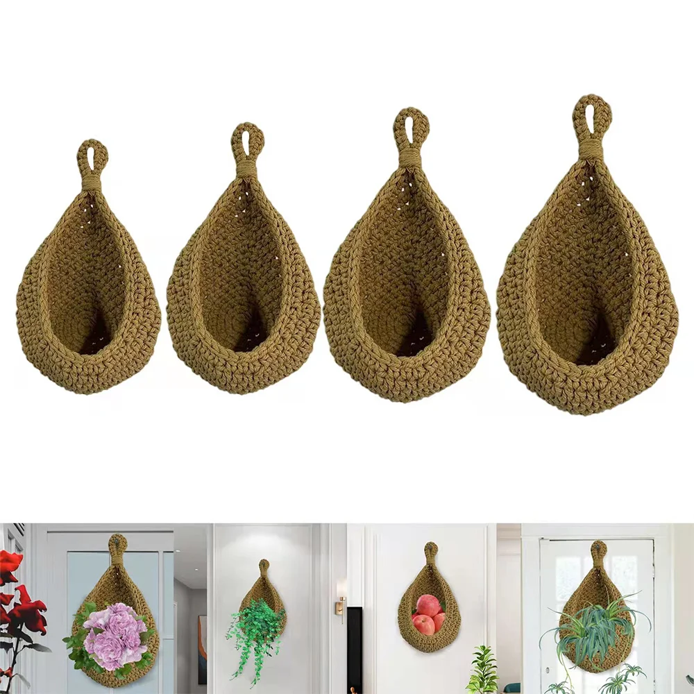 

Настенная подвесная настенная подвесная корзина для овощей, кухонный стол, плетеная корзина для фруктов, настенная подвесная корзина для х...