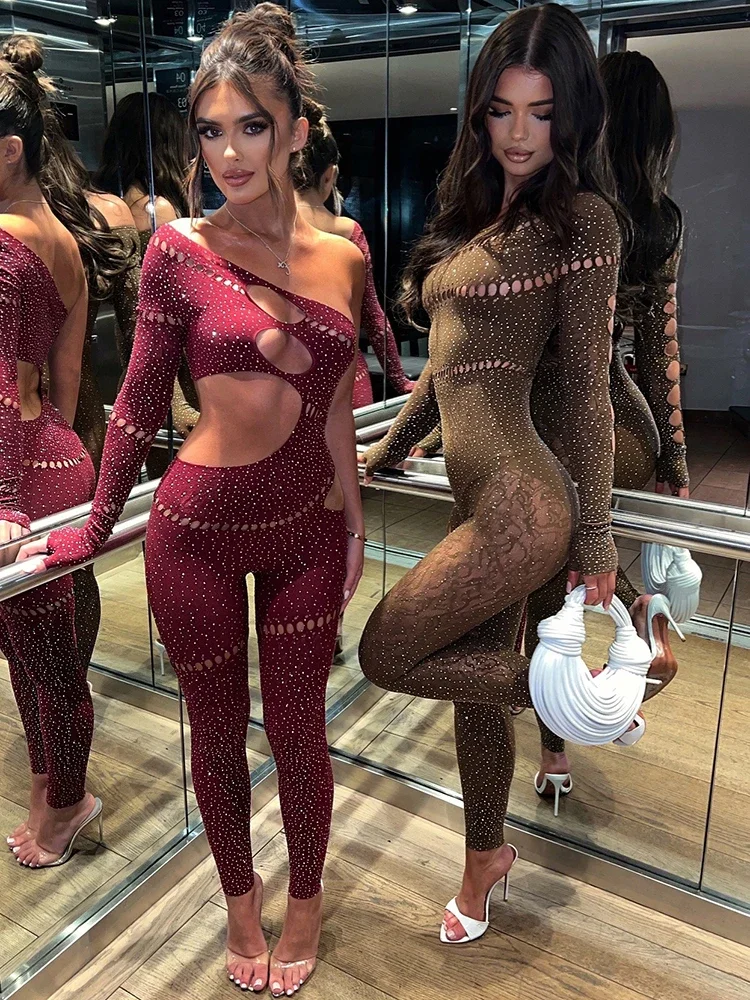 Sibybo сексуальный комбинезон с одинарной вращающейся манжетой эластичный со