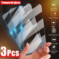 3pcs tempered glass for iphone 11 12 13 pro screen protector for iphone xr x xs max 13 12 mini 7 8 6s plus 5s se 2020 glass