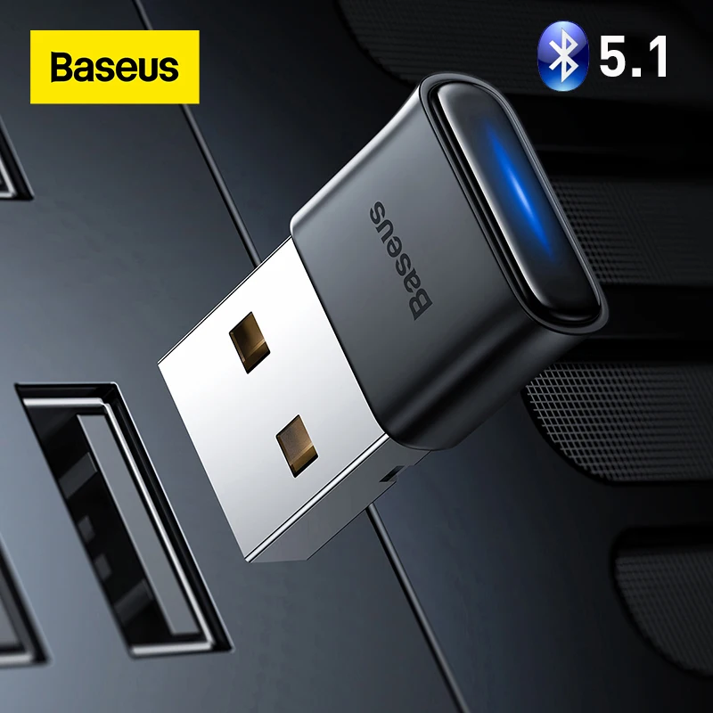  Baseus USB Bluetooth Adapter BA04 Transmitter Receiver Adaptador Bluetooth 5.1 Wireless Connection Earphone Music Audio Adapter 
